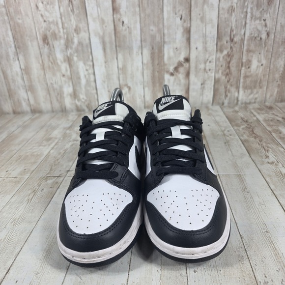 Nike Dunk Low Black White Women Casual Sneakers DD1503 101 Size 7 - Picture 4 of 8